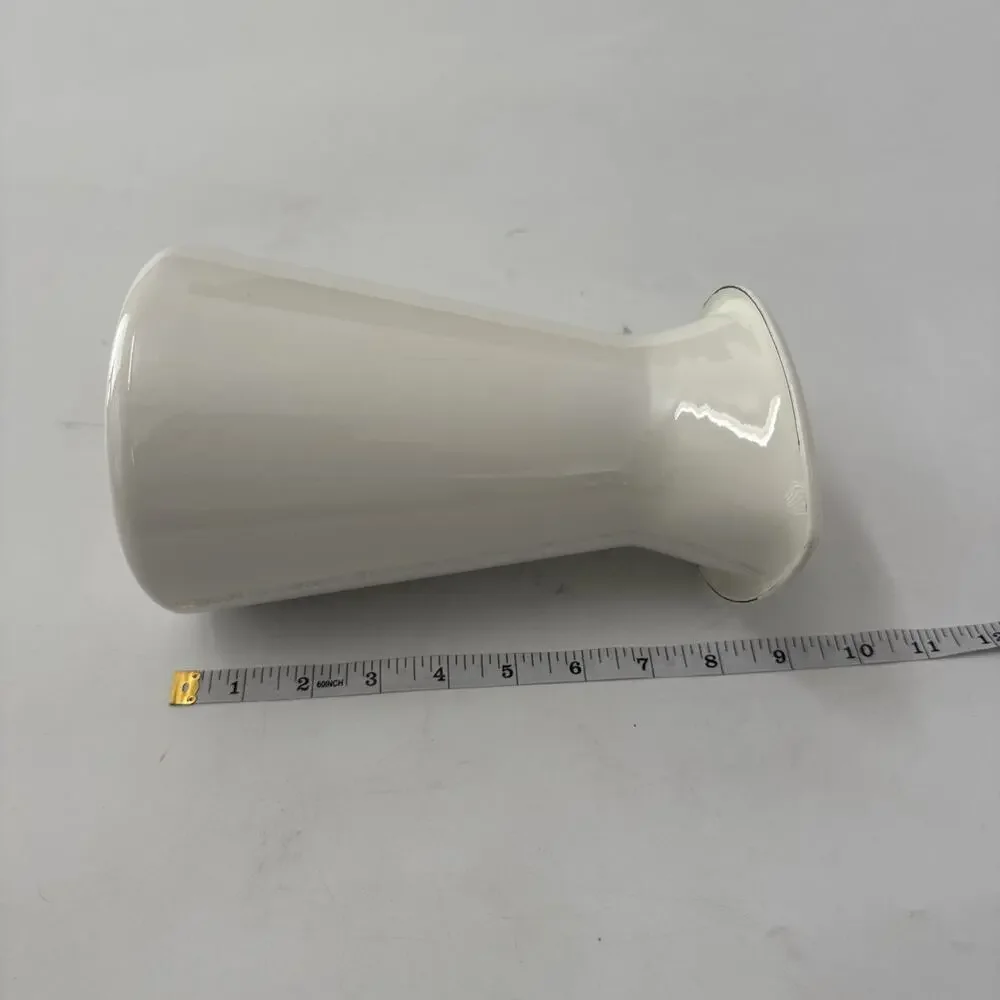 IKEA Discontinued Enameled Pitcher Vase White Farmhouse Style 11'' Tall Vintage